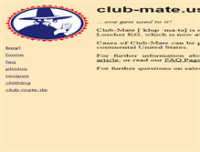 Tablet Screenshot of club-mate.us